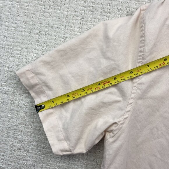 Rip Curl Shirt Casual Button-Up Short Sleeve Men Size S Standard Fit Light Pink - Picture 9 of 14